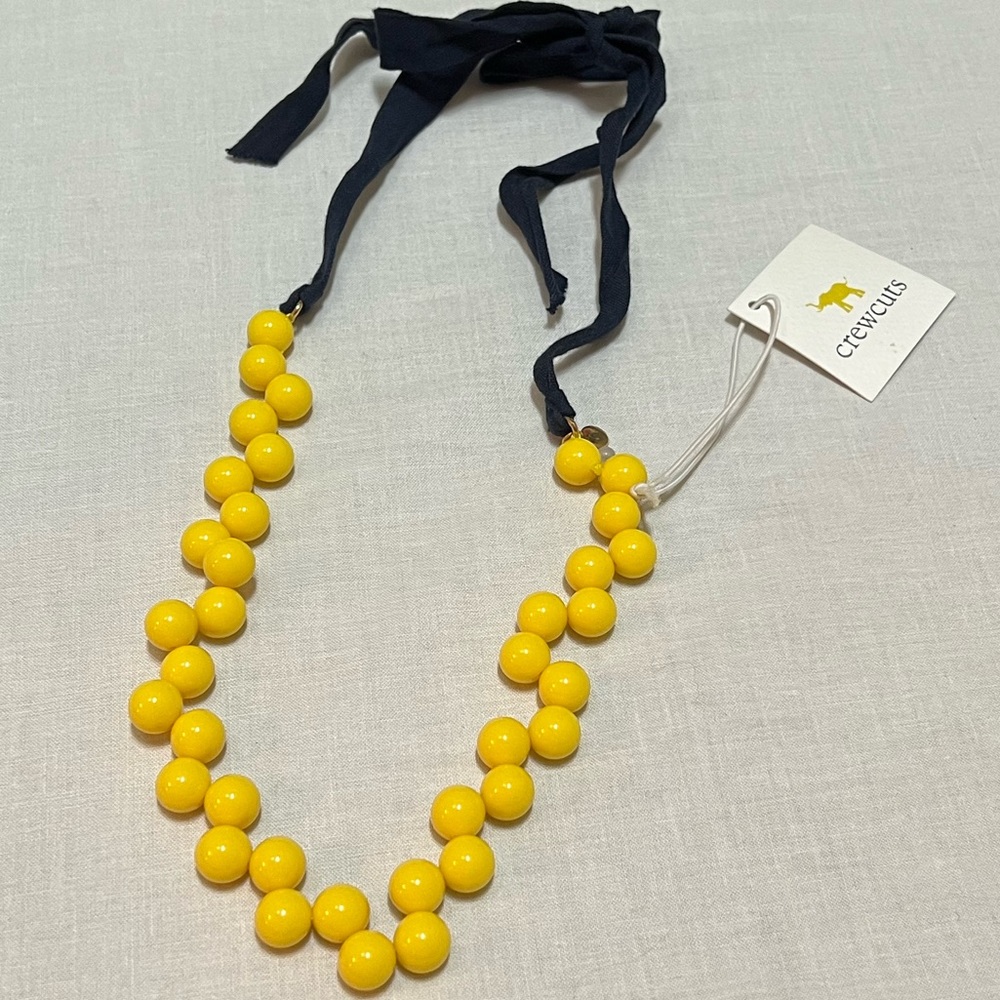 NWT Crewcuts Yellow Beaded Necklace